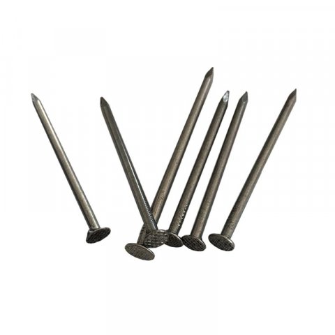 Round nails and wire nails are commonly used in wood structure buildings