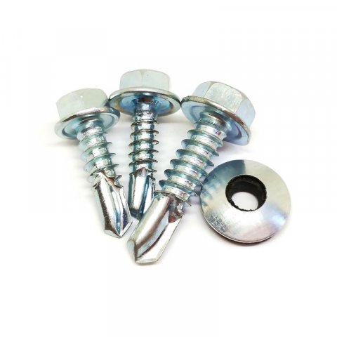  Washers Tornillos Hexagonal Hex Head Self Drilling Screws